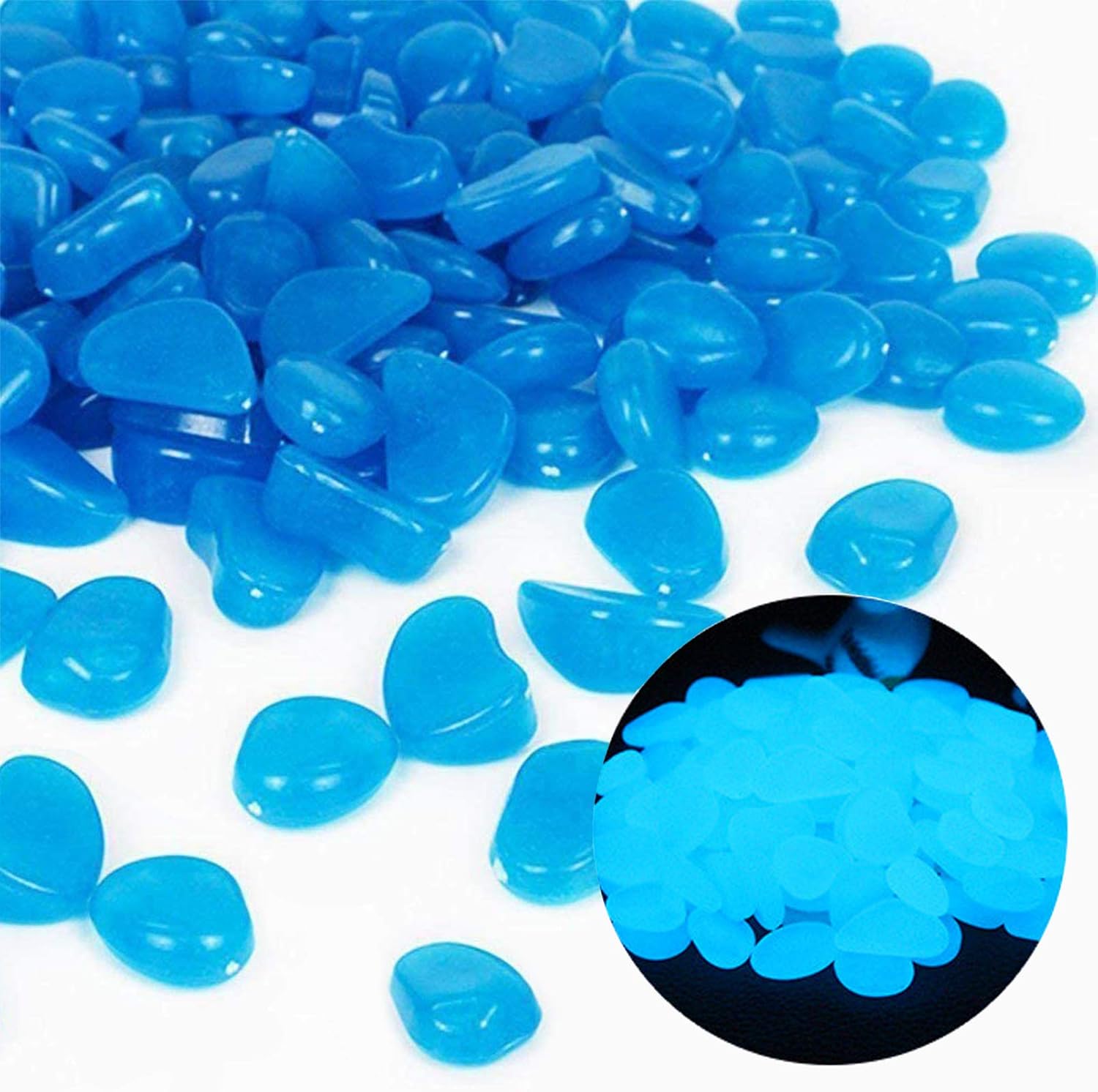 Ocean Aquarium - ถังปลา Rocks Glow Blue Pebbles สําหรับ