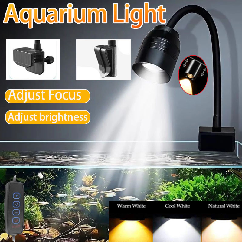 ไฟ LED สำหรับตู้ปลาแบบหนีบ กัน - Aquarium Marine Lights บทวิจารณ์และราคา