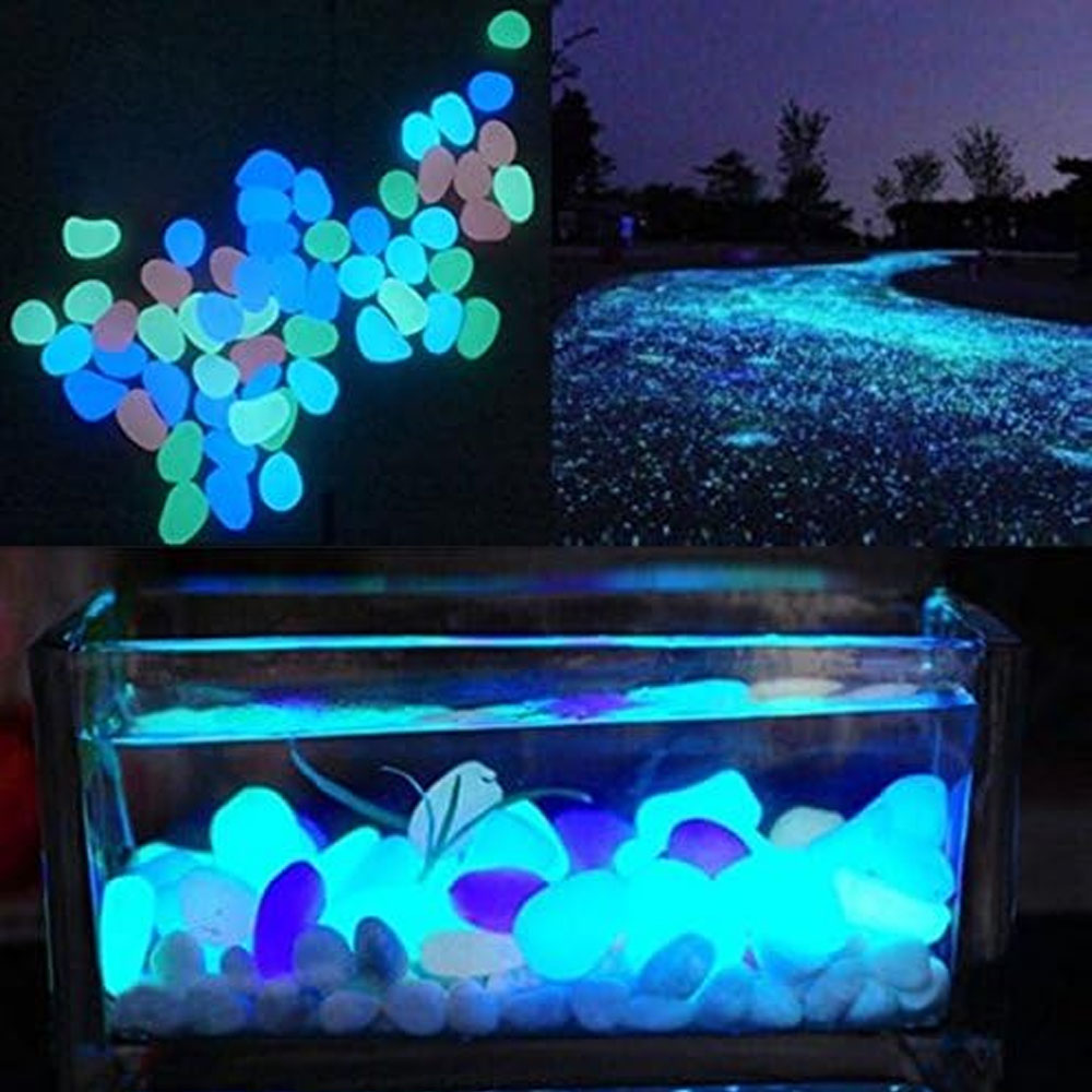 ถังปลา Rocks Glow Blue Pebbles - Ocean Aquarium บทวิจารณ์และราคา