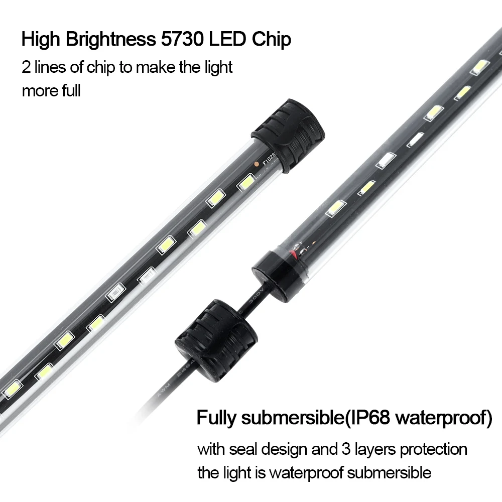 58 ซม.Aquarium Light LED Plant - Aquarium Marine Lights บทวิจารณ์และราคา
